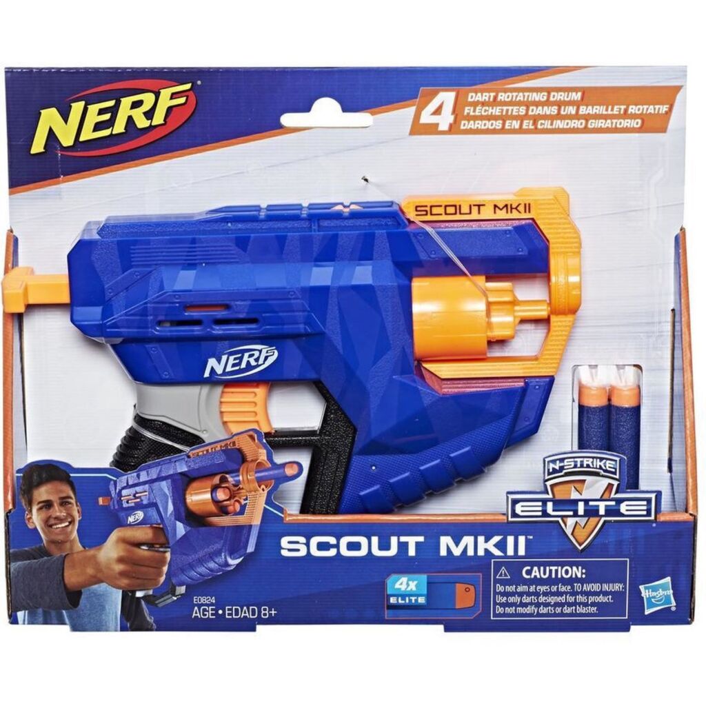 Nerf n-strike scout mkii + 4 darts