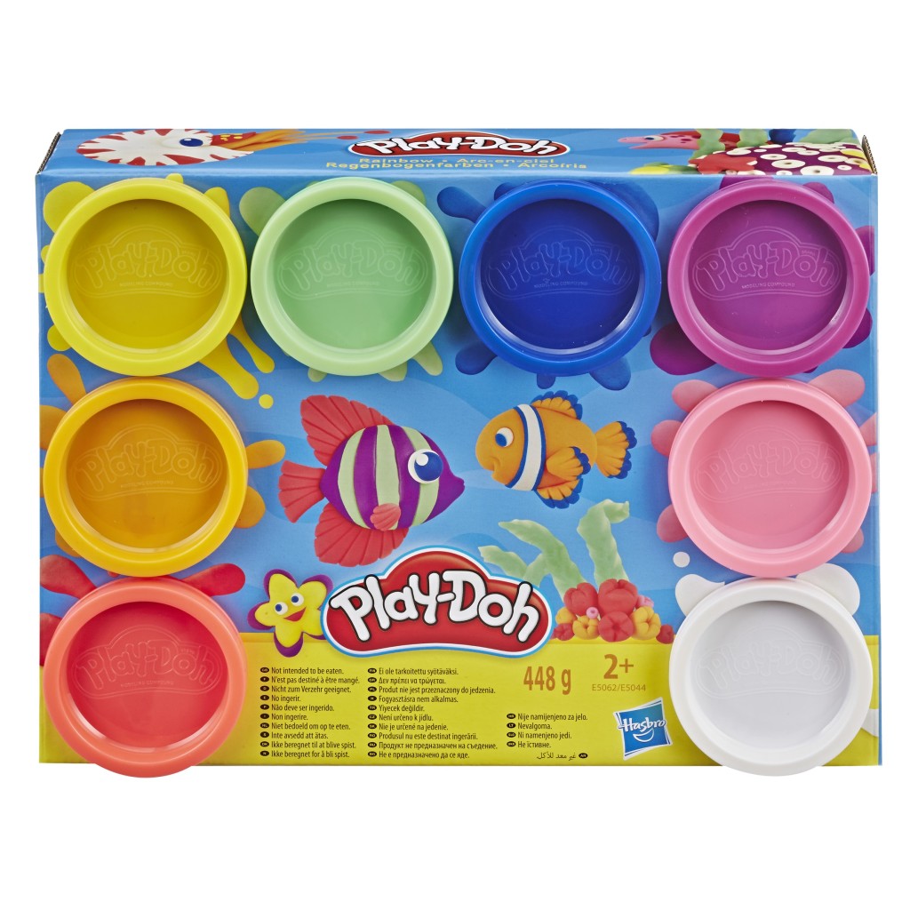 Play-Doh Rainbow Colours 8 krukker af ler