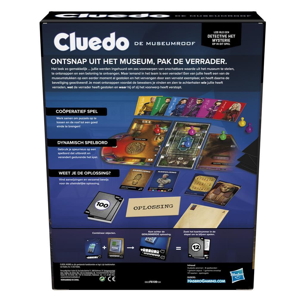 Hasbro Cluedo Esccape de Museumroof Boordspel