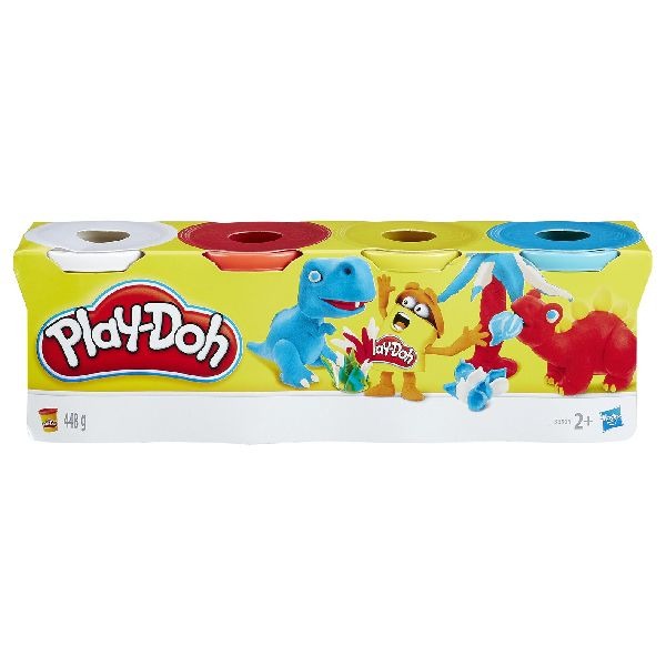 Play-Doh 4-pack (søde farver)