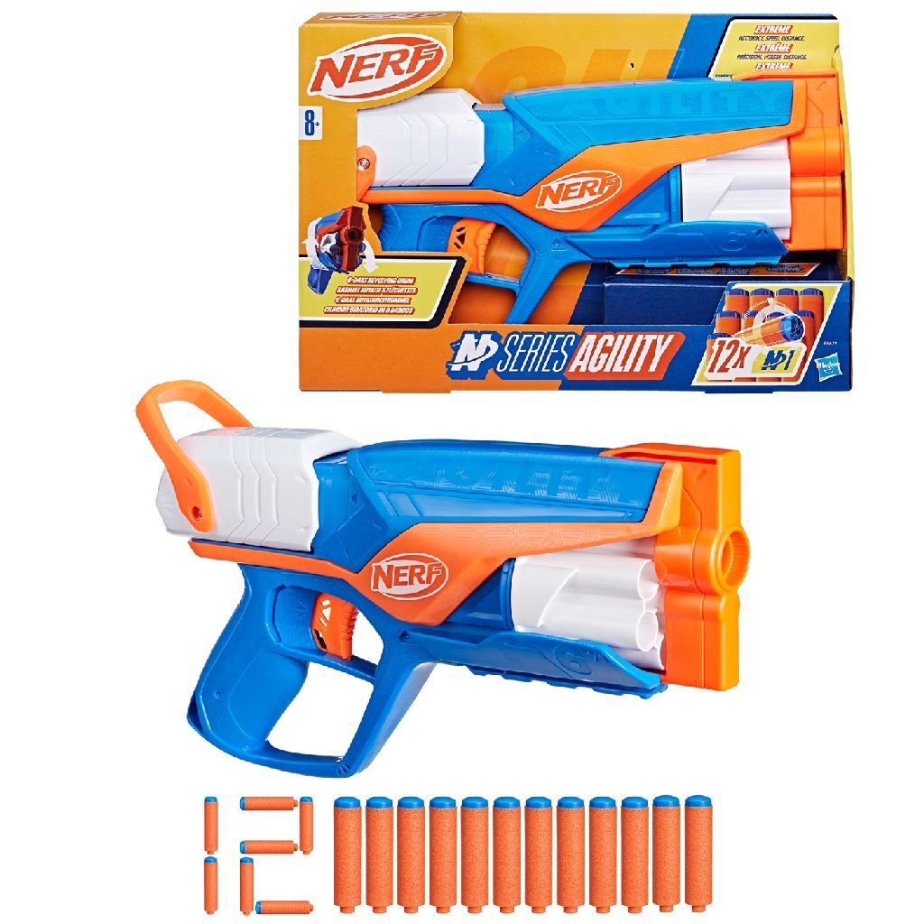 Nerf n Series Agility Blaster + 12 fléchettes