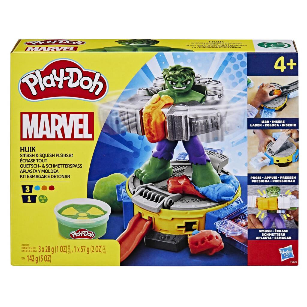 Play-doh hulk smash and squish