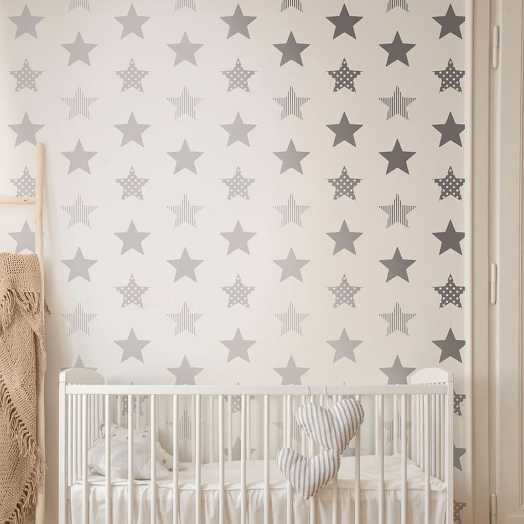 Noordwand Noordwand Wallpaper @ Home Superstar Silver and White