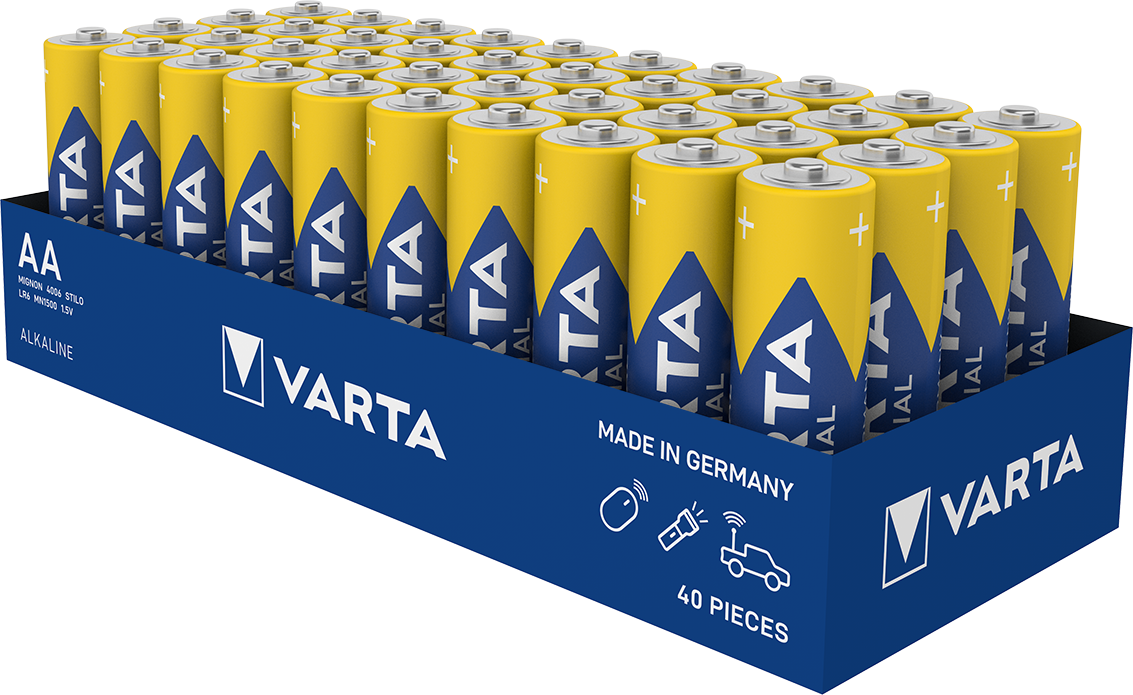 VARTA AA LR06 Penlite Alkaline Bulk 40 Stéck