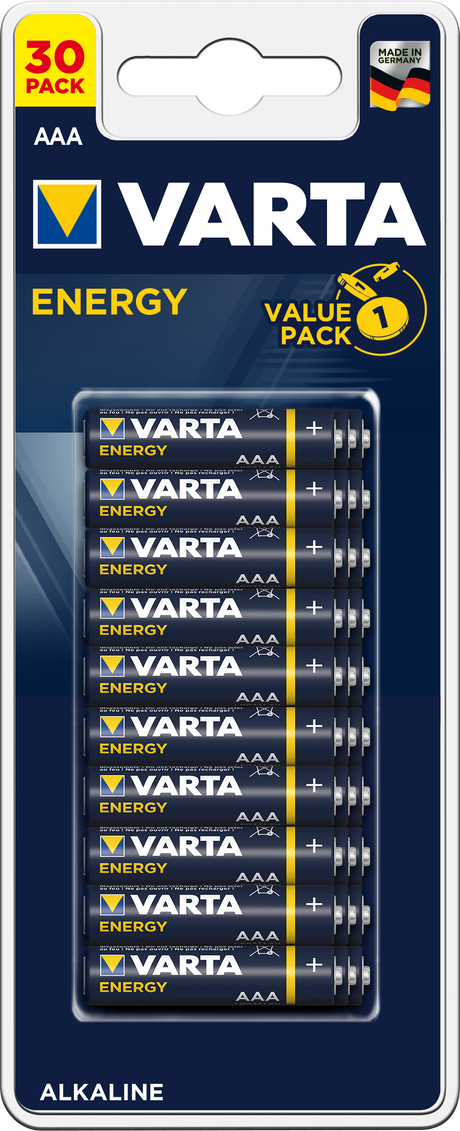 Baterijos energija aaa varta 30 vnt
