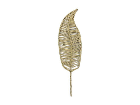 Dijk natural collections wanddeco bladvorm gemaakt van natuurlijk materiaal l118cm naturel