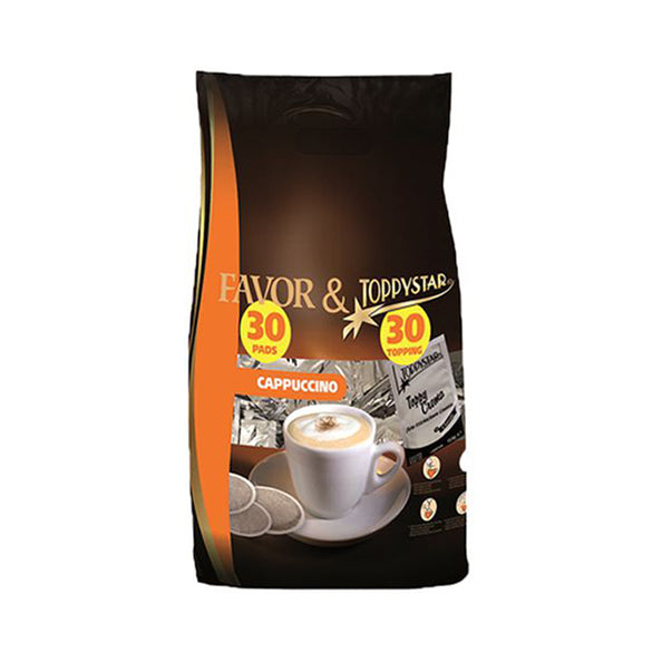 Favorite cappuccino (30 pods + 30 topping)