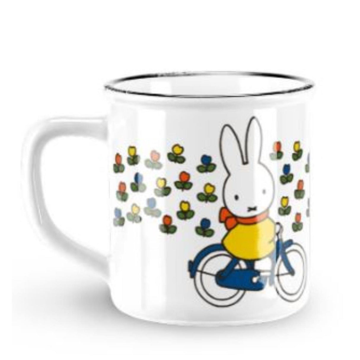 Miffy cycles mug rétro de tulipes blanc