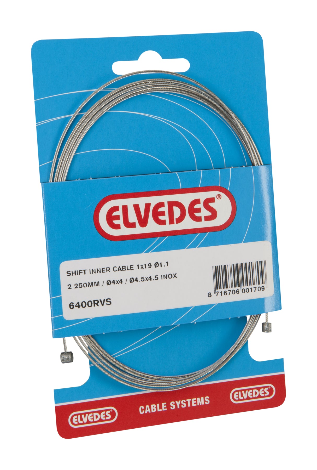 Câble de dérailleur Elvedes 2,25m Nexus (6400)