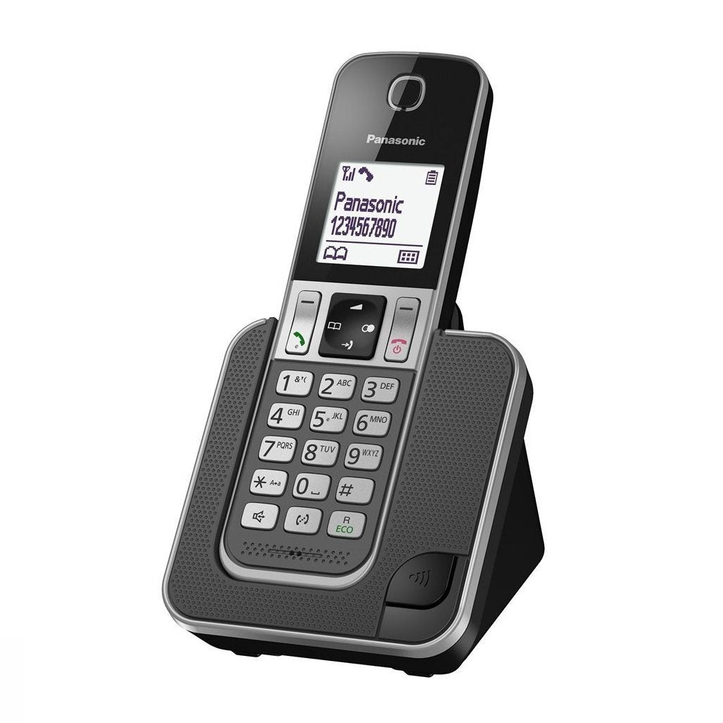 Panasonic KX-TGD310NLG Single Dect Telefon Black Grey