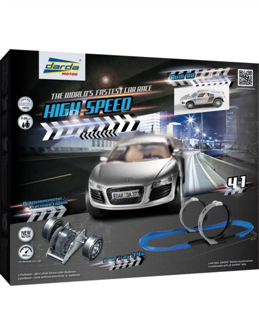 Hitrostno dirkališče Vedes Darda z avtomobilom Audi R8
