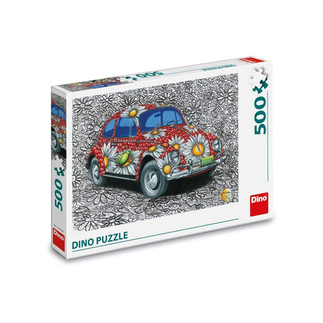 Dinotoys dino puzzle malované vw brouk - 500 dílků