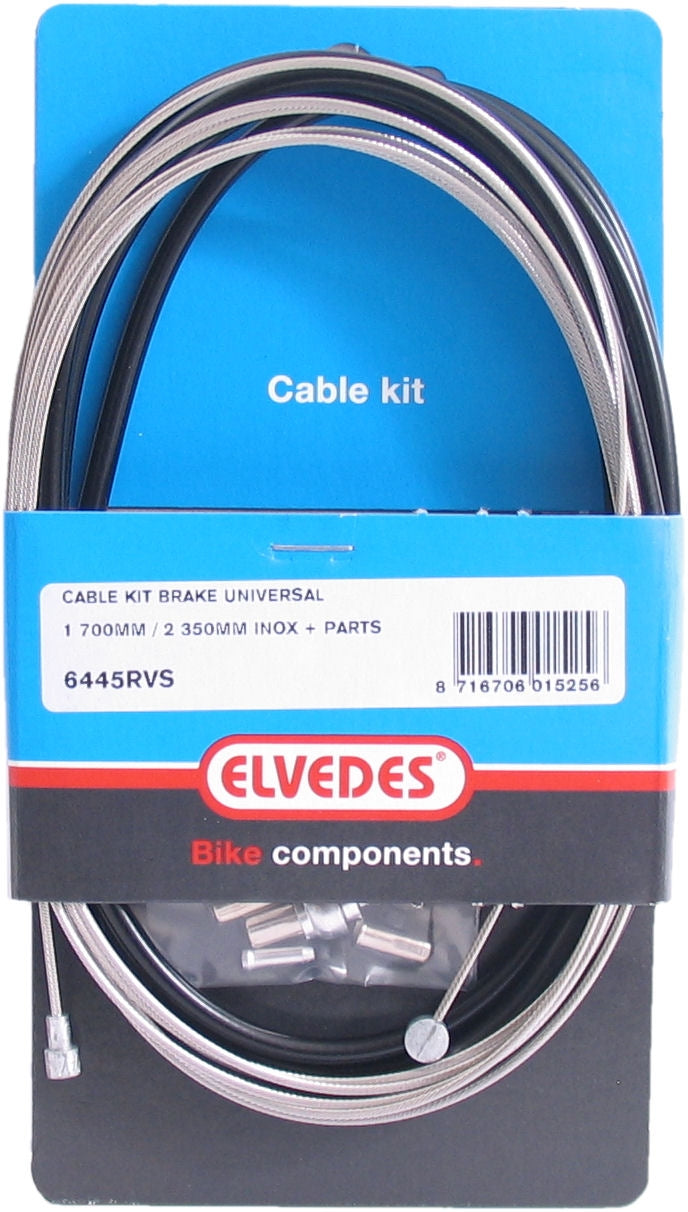 Zavorni kabel Universal 1800 2350 mm črno srebro