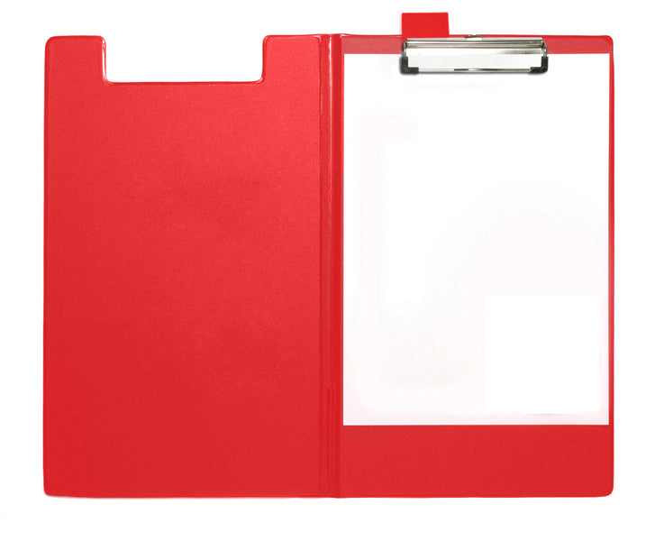 Seco clipboard - a4+ - with flap - red - se-570-pvc-rd