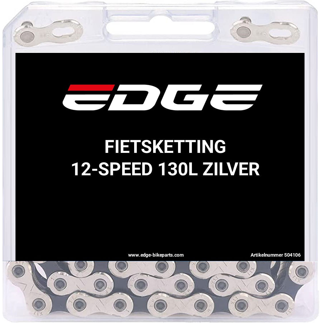 Edge halskjede 12 hastighet CHN-006 med 130 sølvlenker