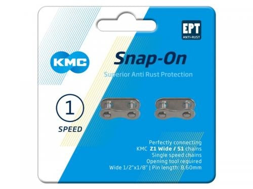 KMC chain switch - Snap -On - 1 8 - 8.60 mm - Silver