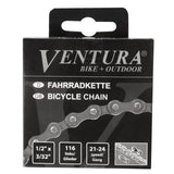 Ventura Ketting 8 speed, 1 2x3 32 116L grijs bruin (hangverpakking)