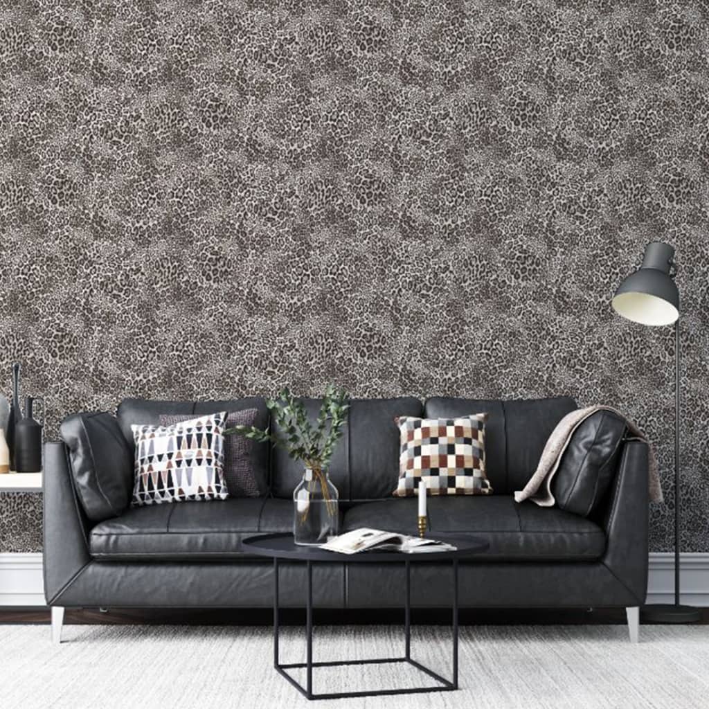 Noordwand Noordwand Wallpaper Leopard Print Black