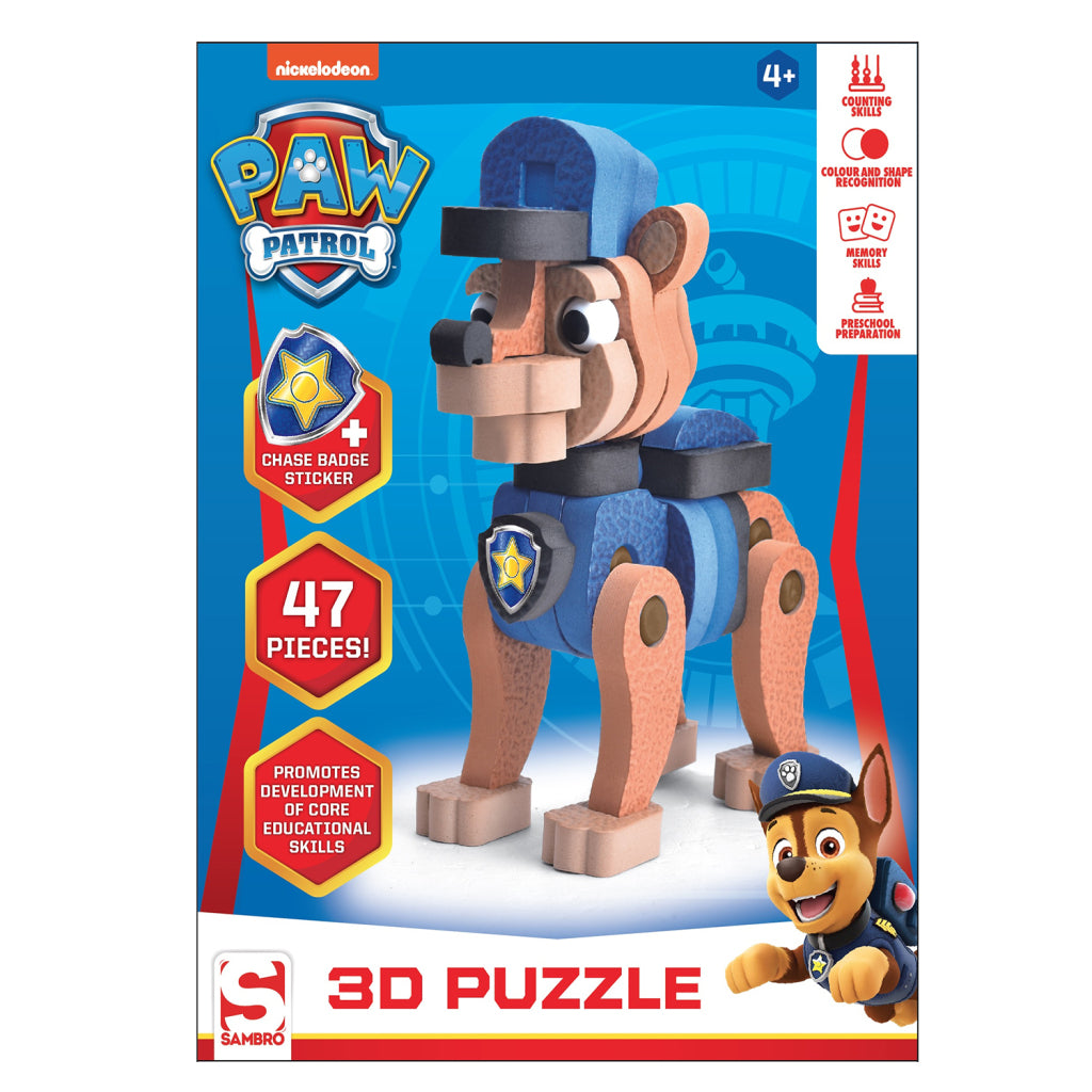 Pfotenpatrouille 3D -Puzzle -Chase 47 Stücke