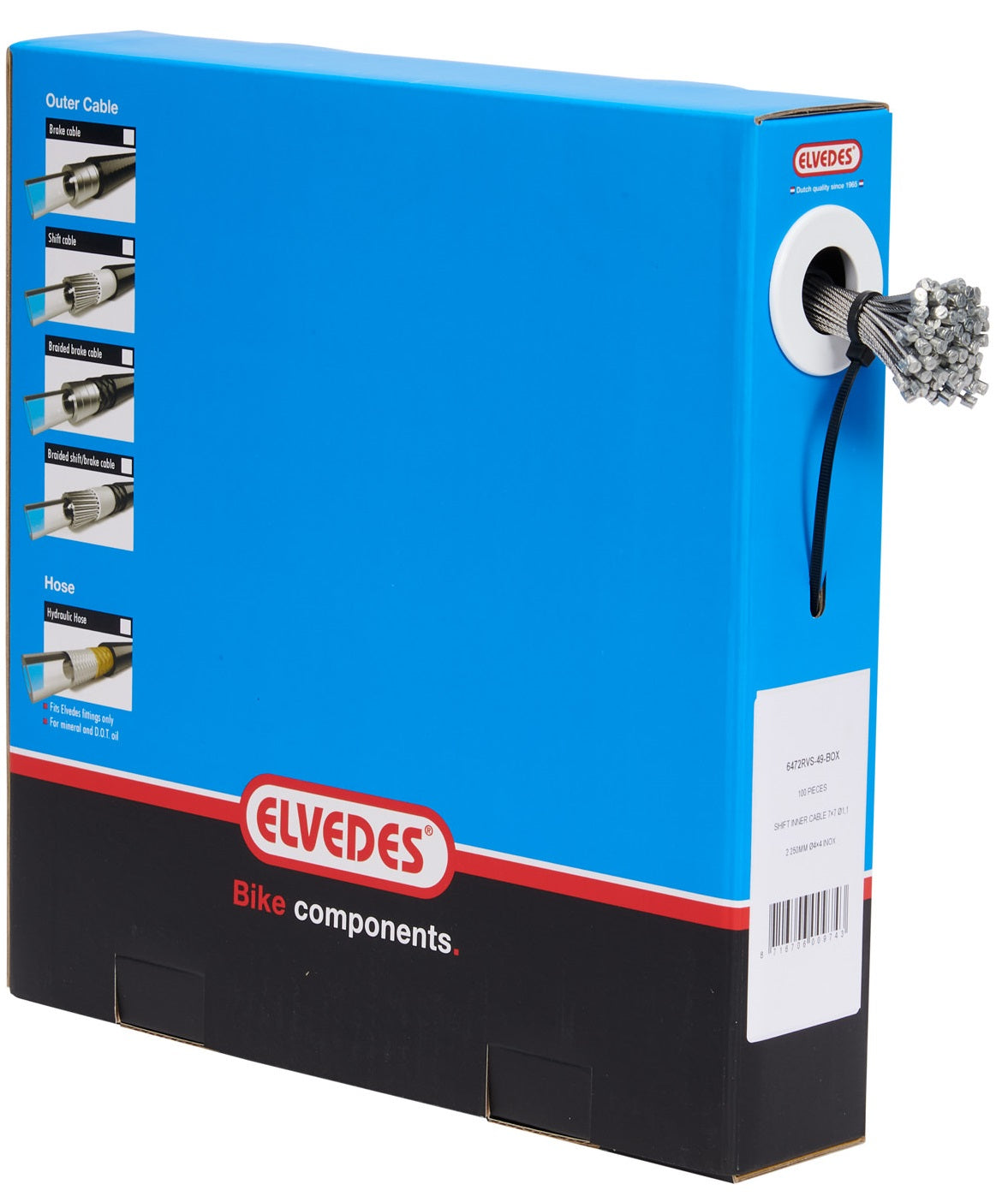 ELVEDES SCHAKEL BINNENK 2250 mm (100) 6472RVS-49-Box