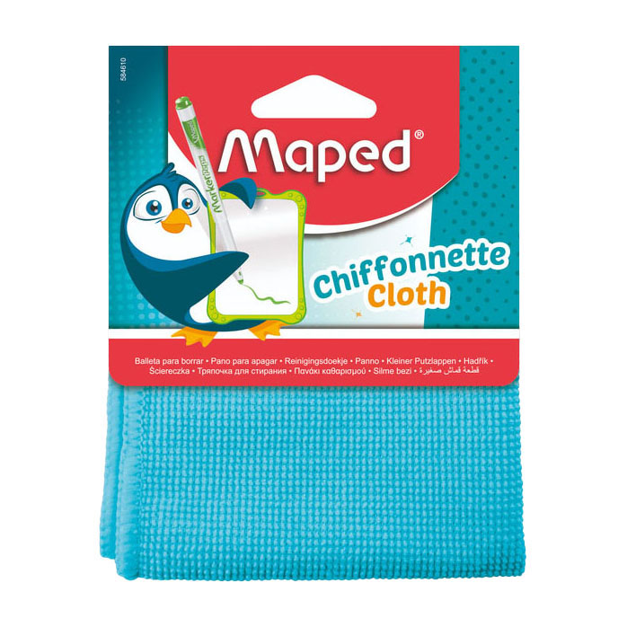 Quantore wipe éadach mapáilte microfibre 20x20cm gorm