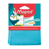 Quantore wipe éadach mapáilte microfibre 20x20cm gorm
