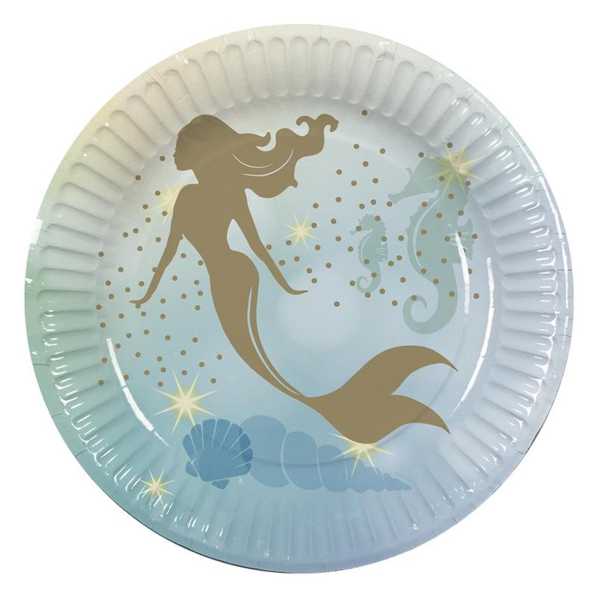 Boland paper plates mermaid 10 pcs. ø23cm