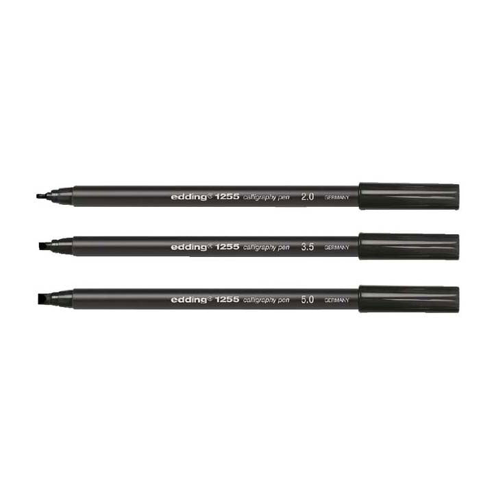 Quantore calligraphy pen black, 3 pcs.