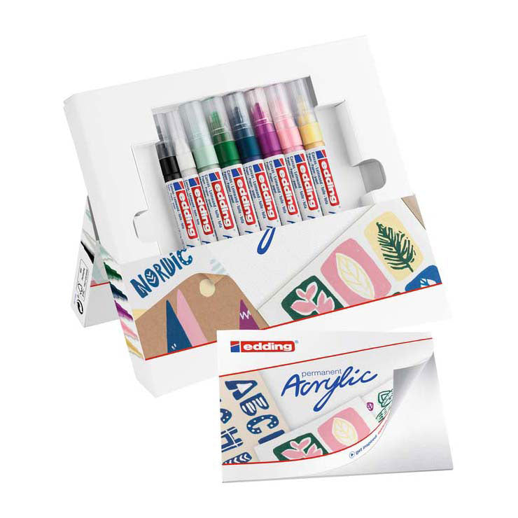Kit de démarrage pour marqueur acrylique Quantore edding