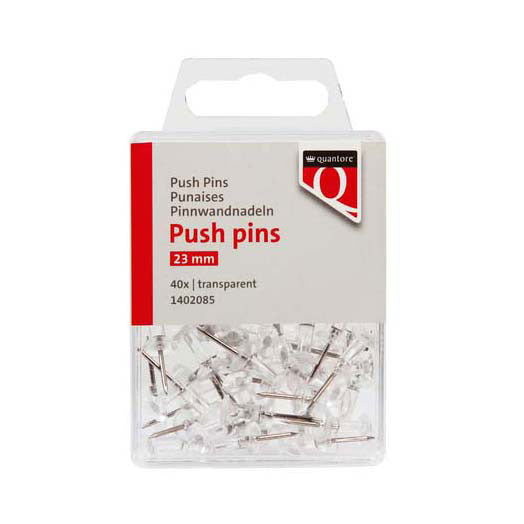 Quantore tryckstift transparent, 40 st.