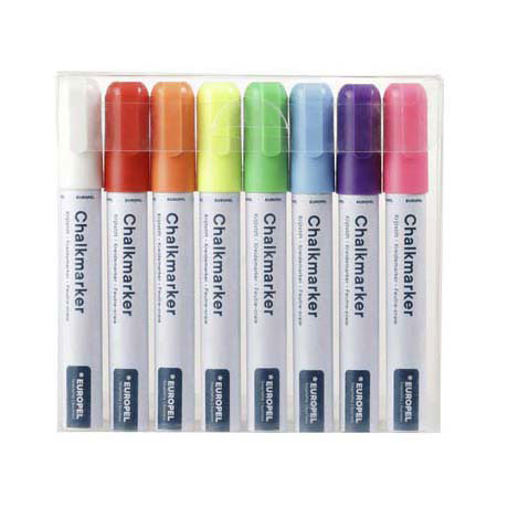 Quantore Kräidmarker Europal, 8 Stéck.