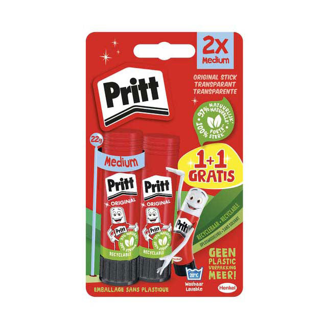 Quantore glue stick Pritt Stick Original 22g, 2 pcs.