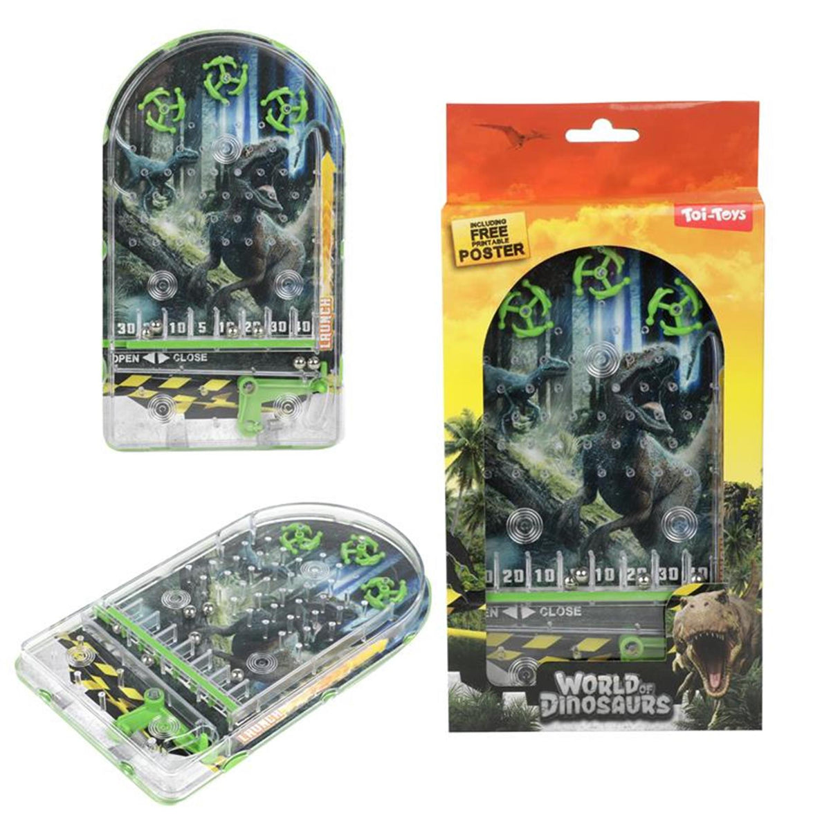 Toi-toys world of dinosaurs pinball game