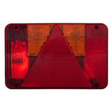 Tail light with triangle on the left