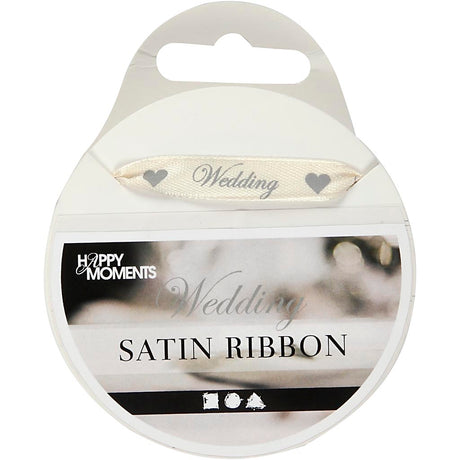 Creativ Company Satin Ribbon Off-White, 10m