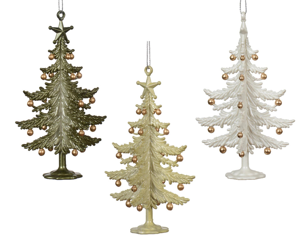 Decoris Christmas pendant tree plastic 13cm