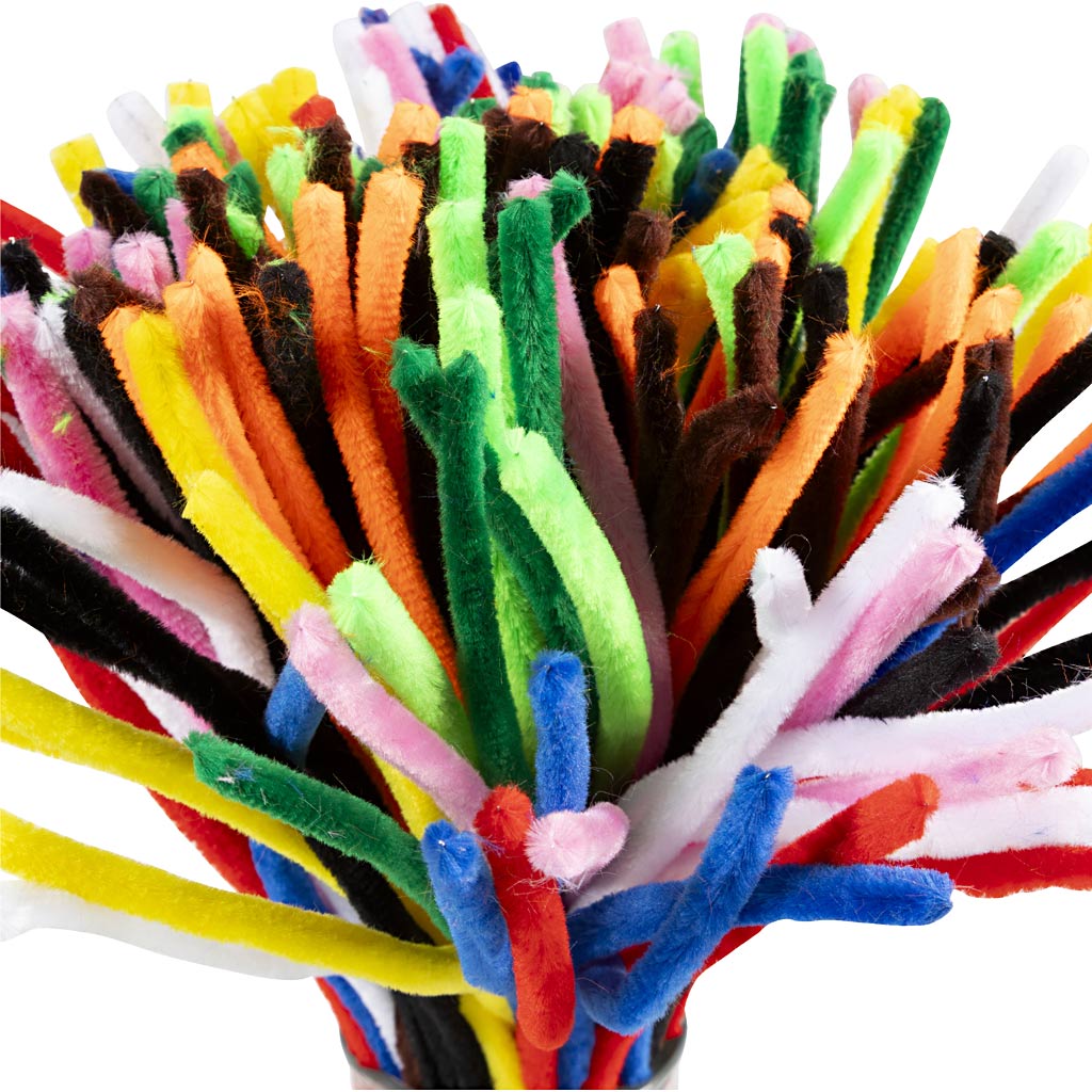 Creativ Firma https: www.cchobby.nl chenille-l-30-cm-thickness-9-mm-diverse-colours-200-div-1-doos