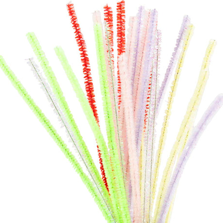 Podjetje Creativ https: www.cchobby.nl chenille-l-30-cm-thickness-6-mm-springcolors-24-div-1-doos