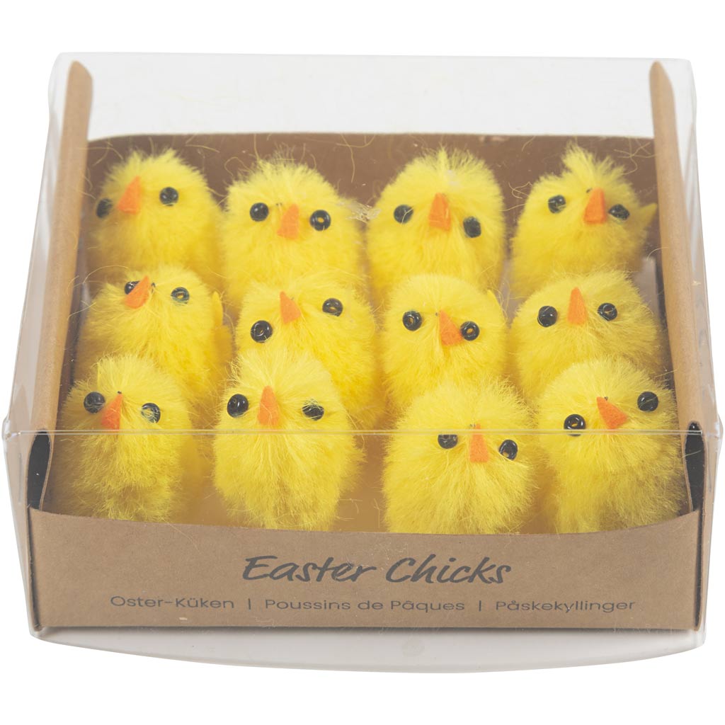 Creativ Company Yellow Easter Chicks Chenille, 12 ..