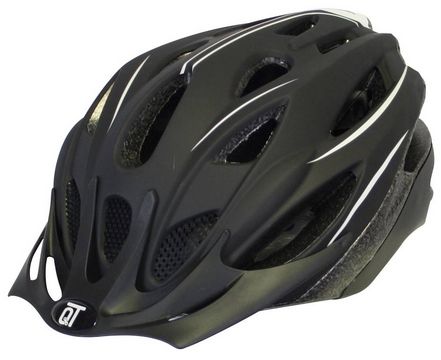 casque de vélo fusible unisexe matt noir blanc taille m