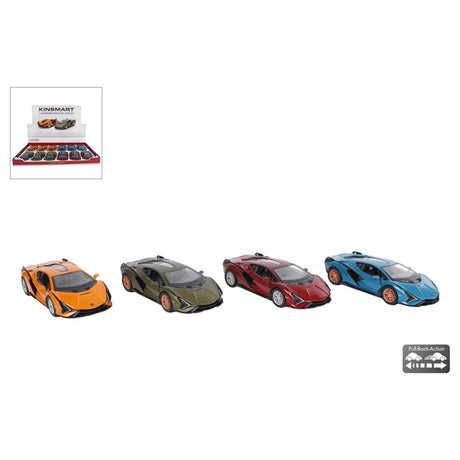 Kinsmart Lamborghini Sian stierwen Goss zréckzéien 1:40