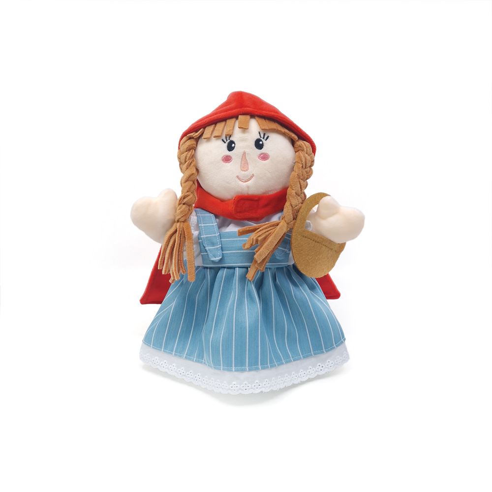 Handpop roodkapje. 25 cm. 3+