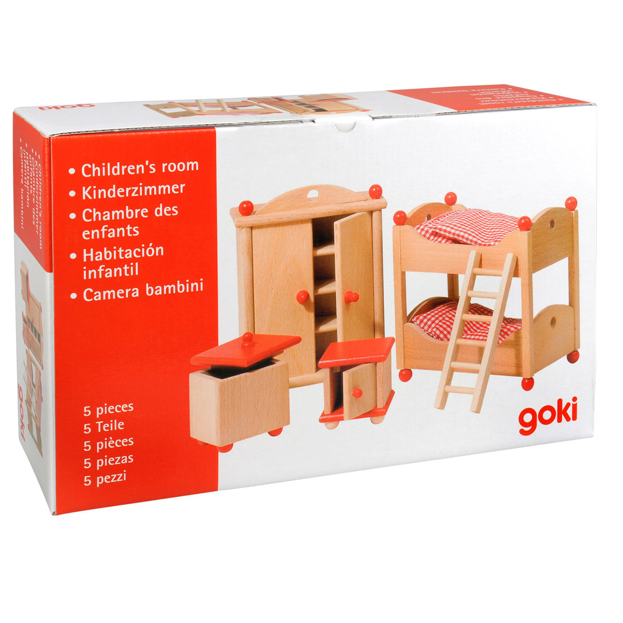 Goki dollhouse furniture children's room