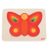 Mariposa de rompecabezas de la capa Goki, 5 capas