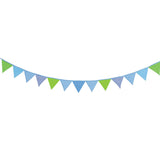 Goki Cotton Flag Line Blue Green