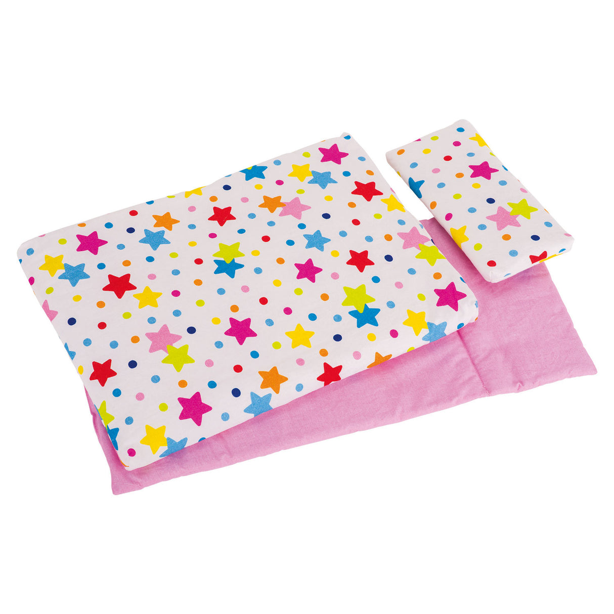 Goki doll bed upholstery stars