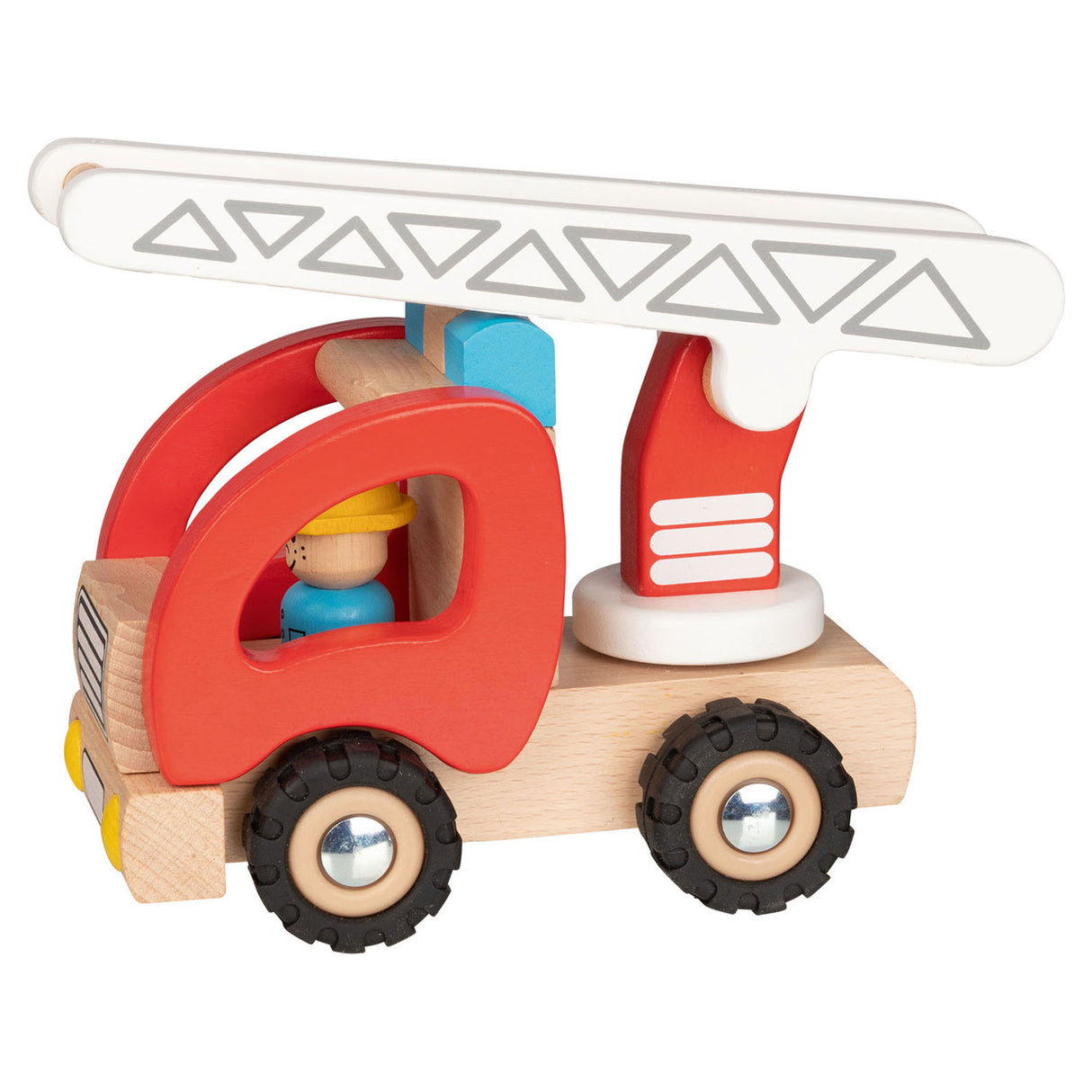 Goki Wooden Fire Brigade Ladder Car