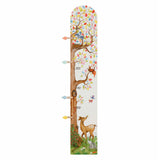 Goki wooden ruler tree with forest animals