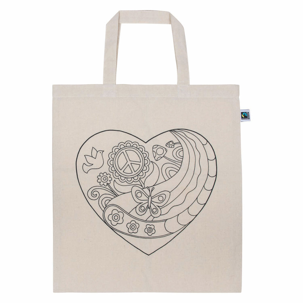 Bolso Goki algodon corazon