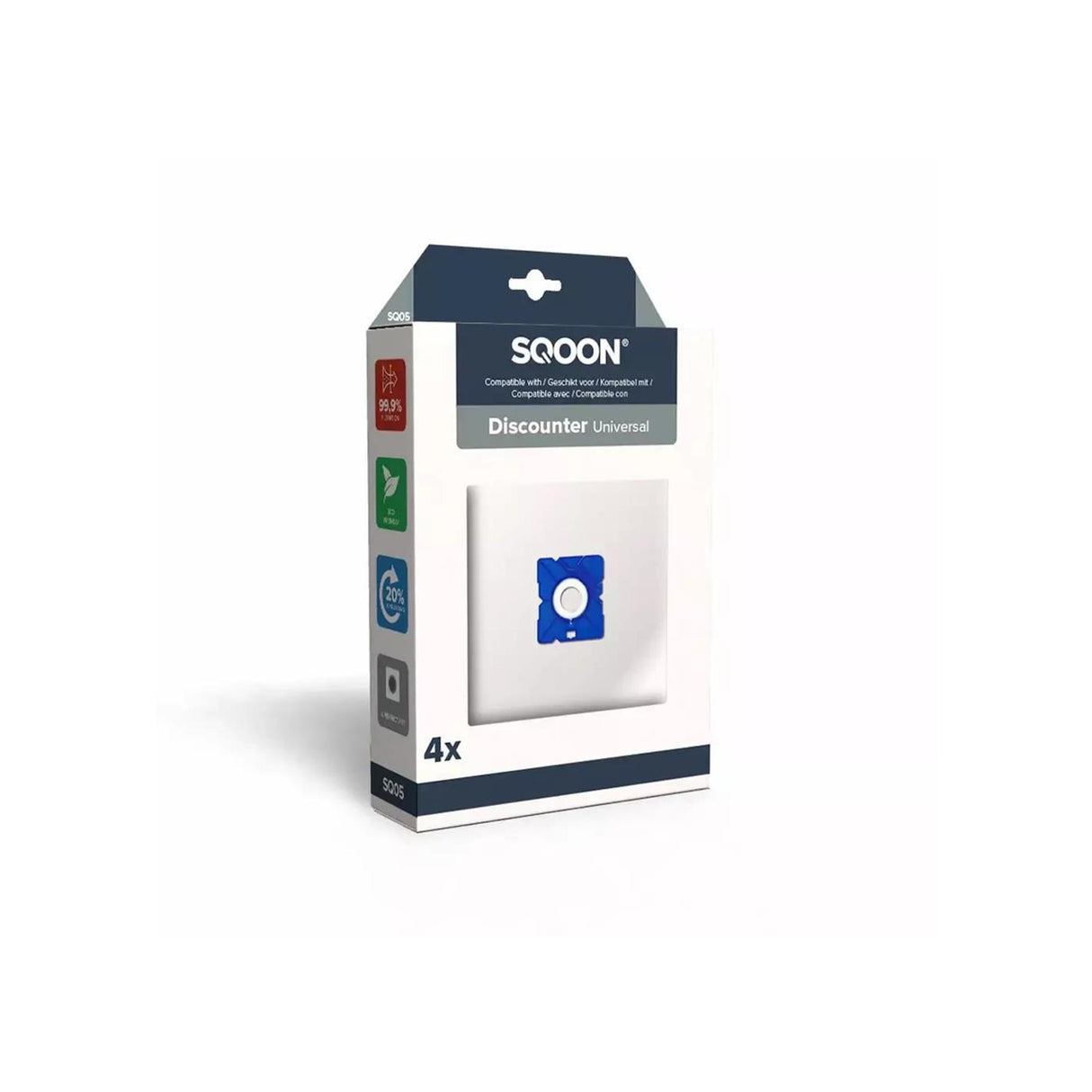 Sqoon vacuum cleaner bag discounter 4 pcs